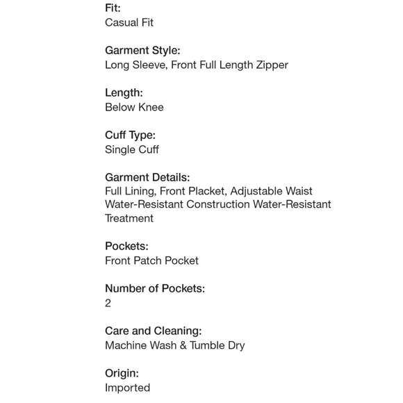 NWT Women's Rain Resistant Trench Coat - XL - Picture 7 of 9